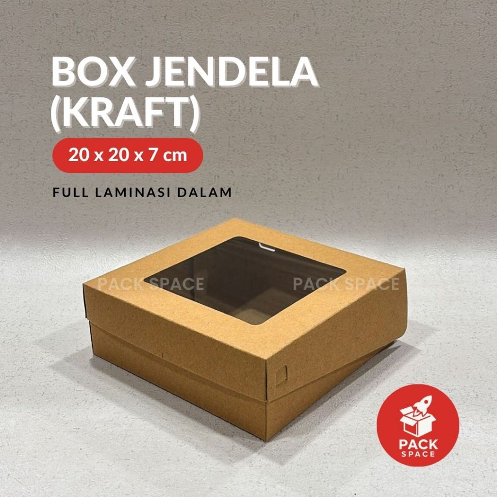 Jual Box Ivory Kraft Laminasi Jendela Untuk Kotak Kue Roti Snack ...