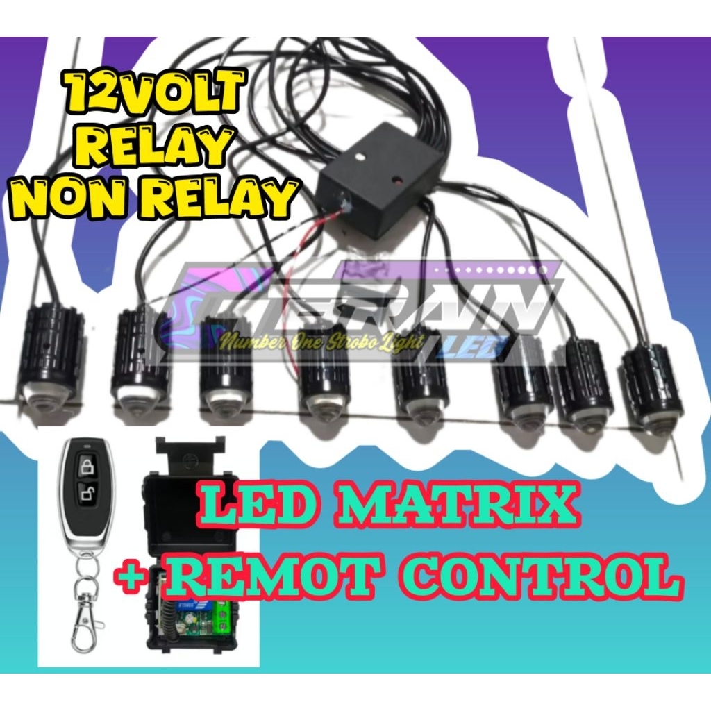 Jual SATU SET LED MATRIX + REMOT CONTROL 12V RELAY /NON RELAY | Shopee ...