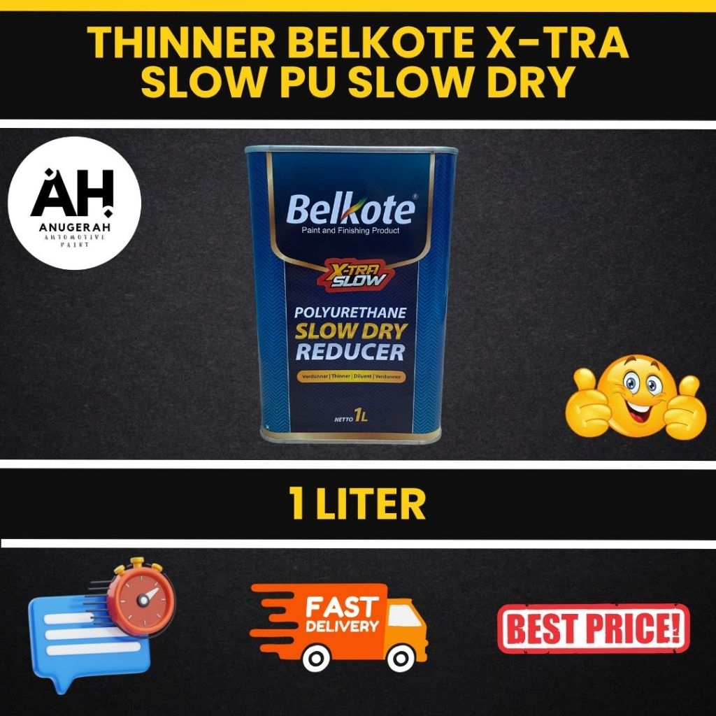 Jual Thinner Belkote X-TRA Slow PU Slow Dry Reducer (1 Liter / Set ...