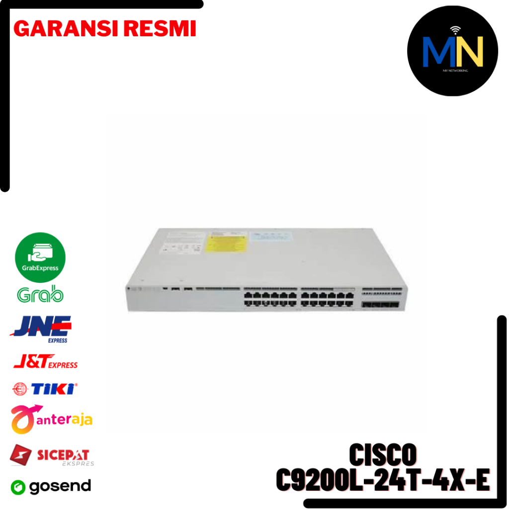 Jual Cisco C9200L-24T-4X-E Catalyst 9200 Series Switch + Smart Net ...