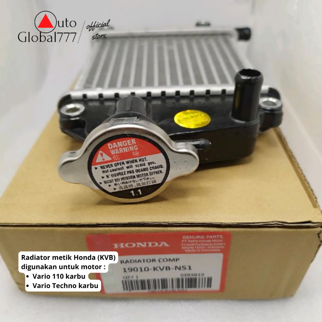 Jual Radiator Vario 110 karbu ahm Radiator Vario 110 Techno Honda (KVB ...