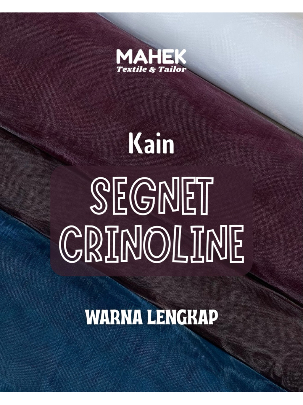 Jual Segnet Crinoline Premium / Kain Segnet Premium / Bahan Dress ...