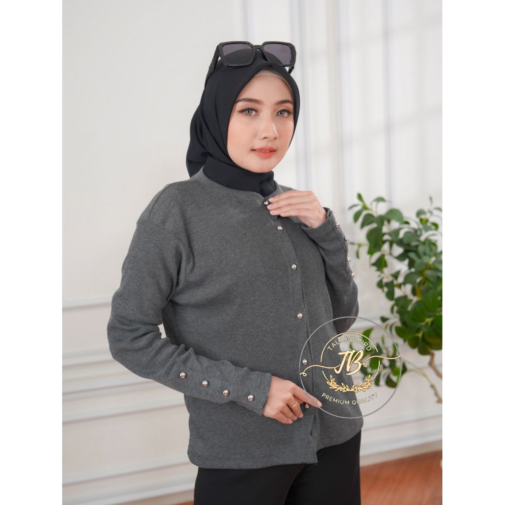 Jual CARDIGAN BUTTON RIB PREMIUM | Shopee Indonesia