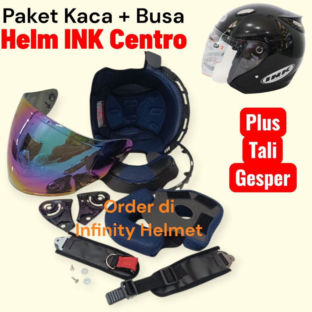 Jual Paket Service Helm INK Centro Kaca Visor + Busa Spon Helm INK ...
