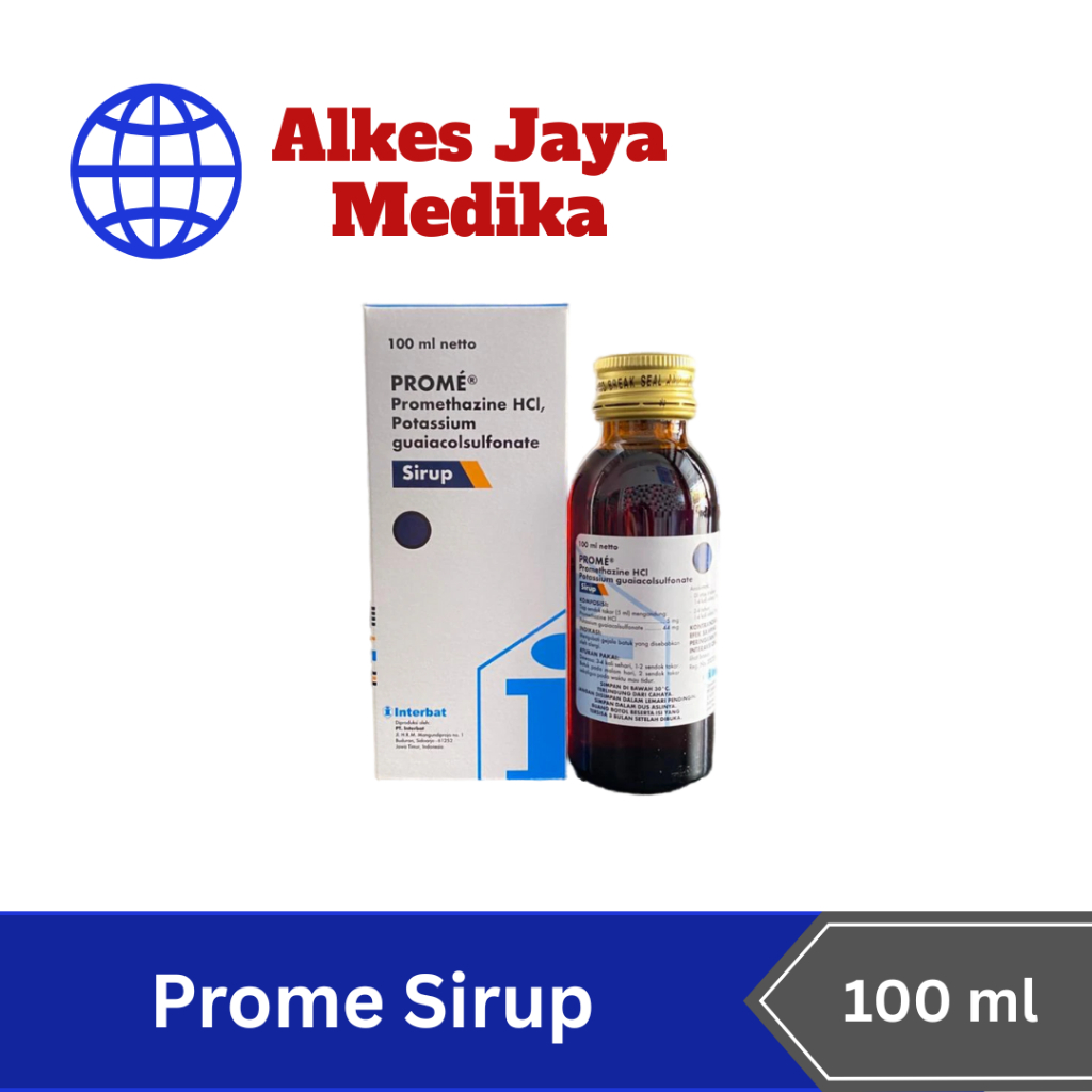 Jual Prome Sirup 100 ml - Obat Batuk Alergi | Shopee Indonesia