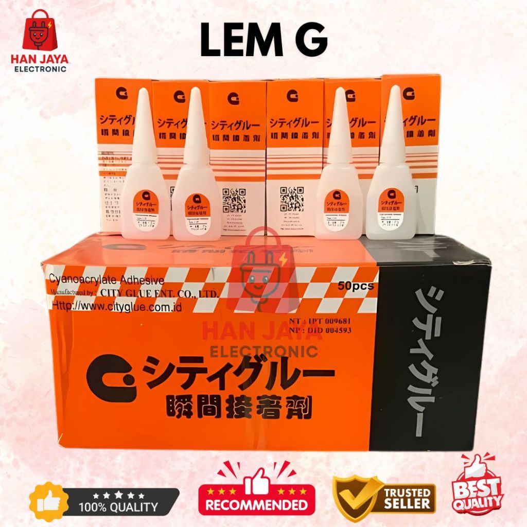 Jual LEM G KOREA SUPER GLUE 10PC/25PC/50PC LEM SETAN PEREKAT SUPER ...