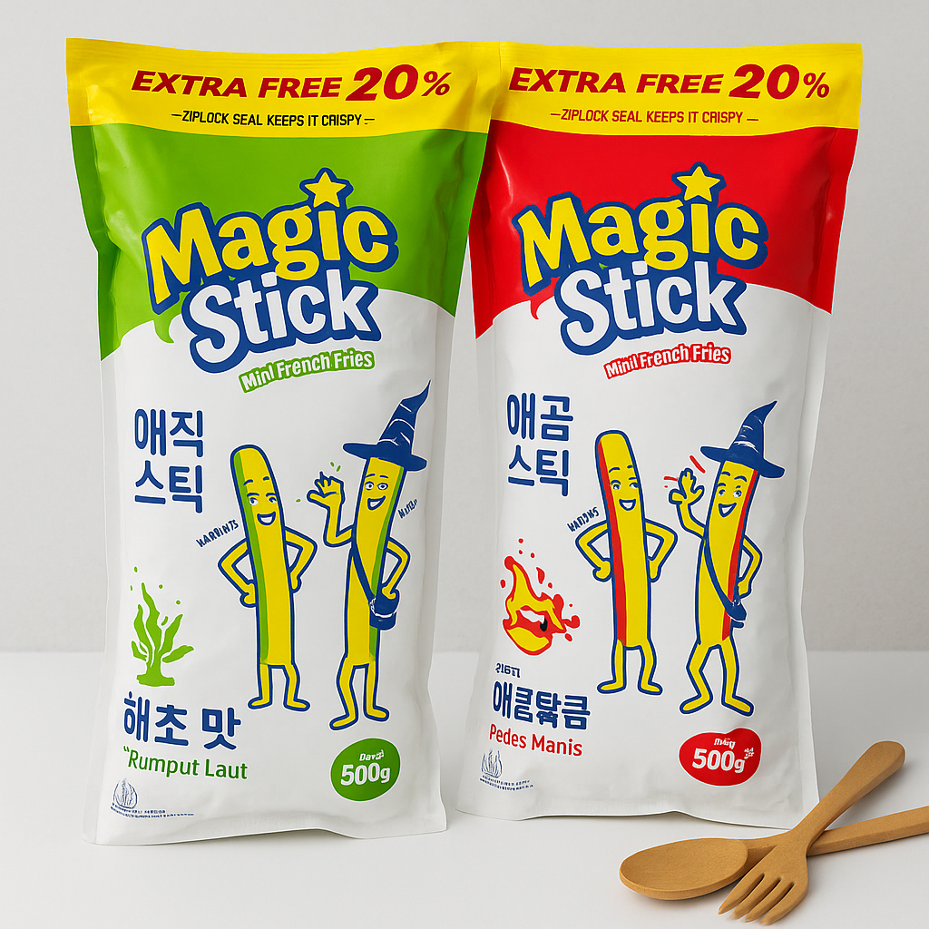 Jual Magic Stick Snack Mini French Fries 500gr – Pedas Manis & Rumput ...