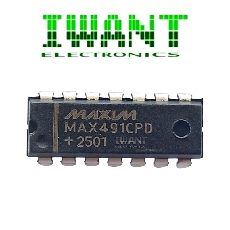 Jual MAX491 MAX491CPD IC MAX491 CPD MAX 491 DIP 14PIN GRADE B | Shopee ...