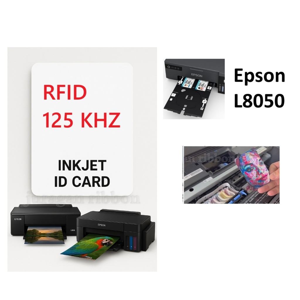 Jual ID Card Rfid LF 125 khz untuk printer Epson L8050 Blank inkjet id ...