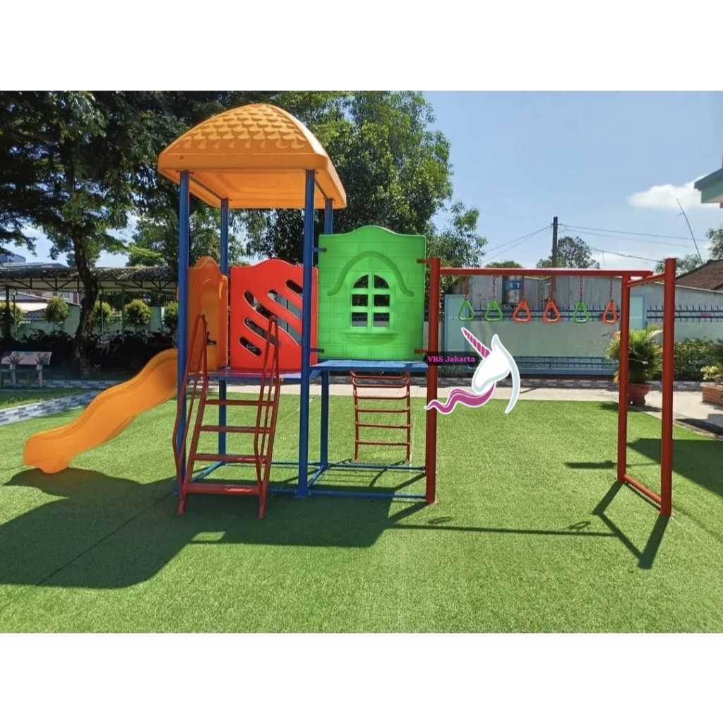 Jual TERBARU PLAYGROUND TTAMAN BERMAIN INDOOR OUTDOOR HDPE GALVANIS ...
