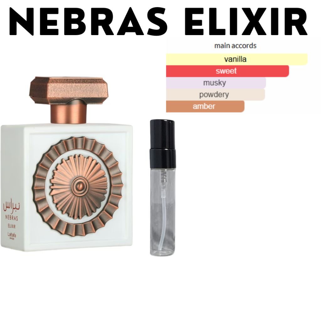 Jual Decant NEBRAS ELIXIR LATTAFA | Shopee Indonesia