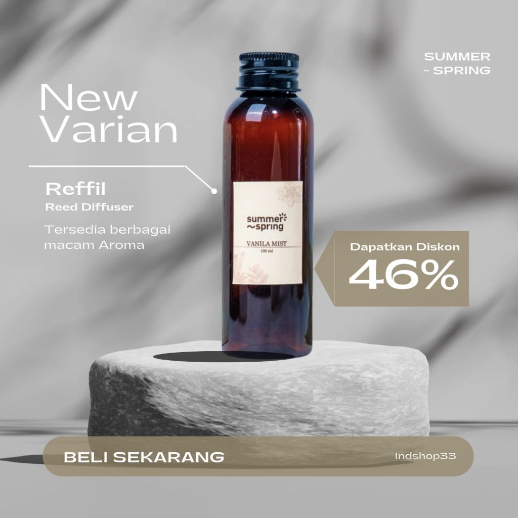 Jual Summer Spring - Refill Reed Diffuser 100 ML - Pengharum Ruangan ...