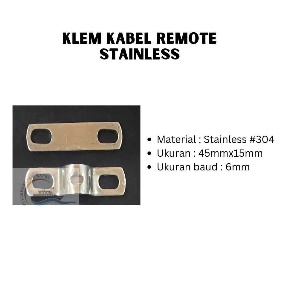 Jual Klem kabel remote dengan plat stainless #304 | Shopee Indonesia