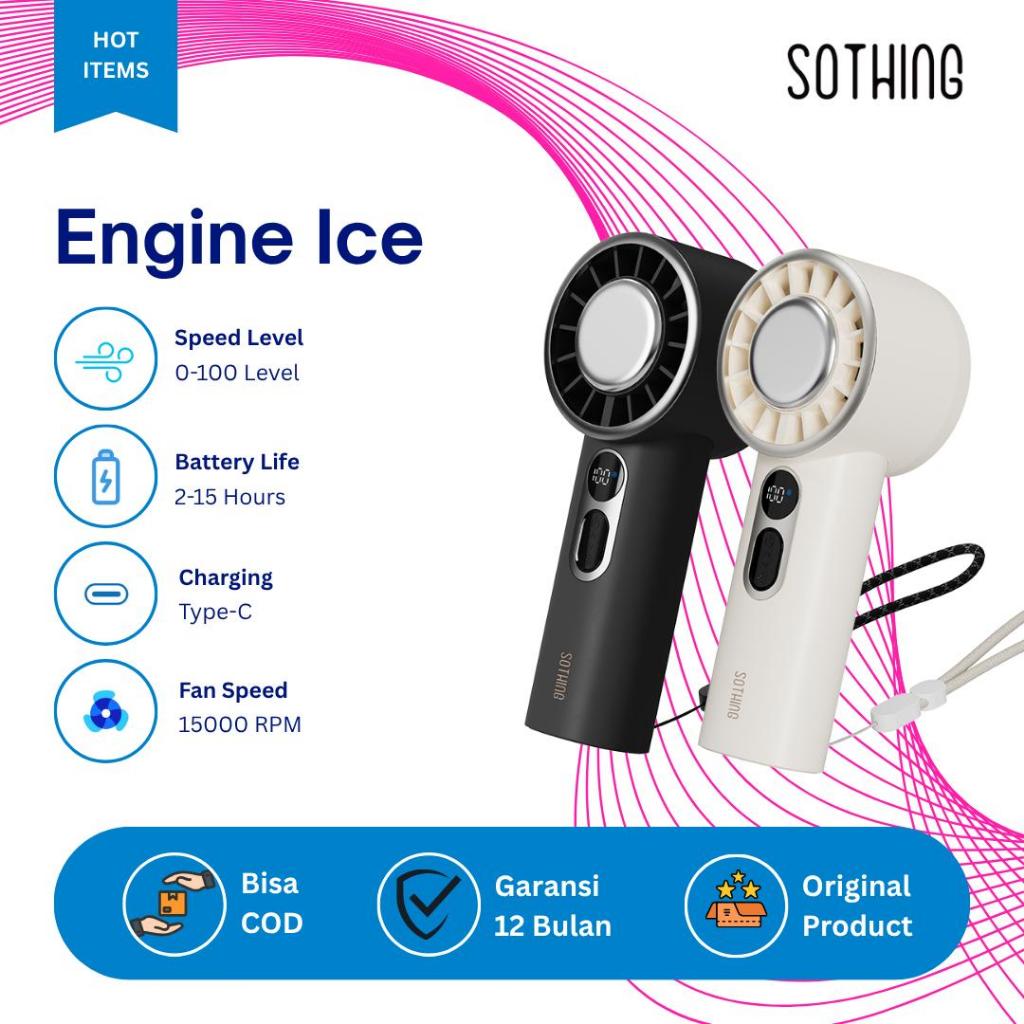 Jual SOTHING Engine Ice Handheld Fan Turbo Jet Fan ICE [3 UNIT ...