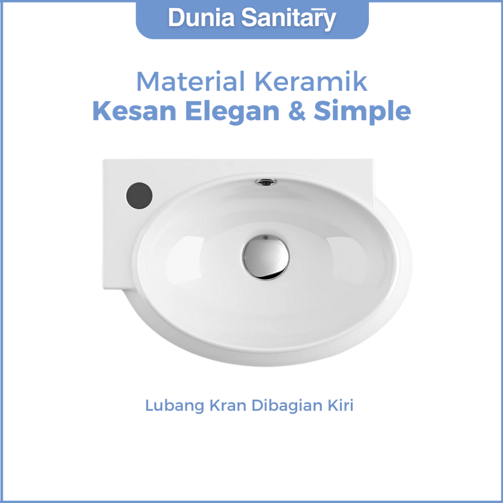 Jual CLASSICA ITALIANO Wastafel Gantung Dinding Oval Keramik ELEGAN ...