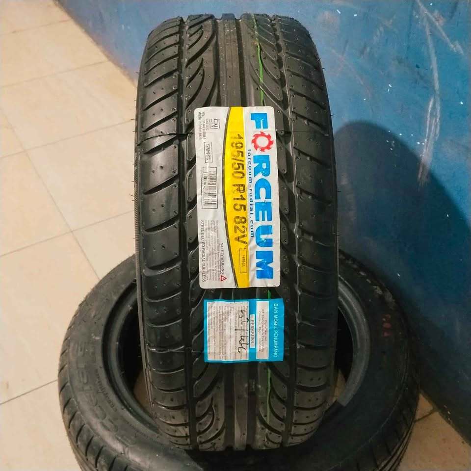 Jual ban mobil rotasi petak forceum 195 50 r15 type hena ring 15 tubles ...