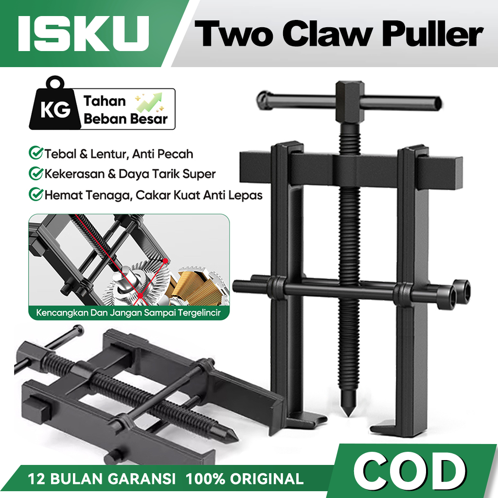 Jual ISKU Treaker Bearing Puller 2/4 Inch Kelas Industri Two Claw Pulle ...