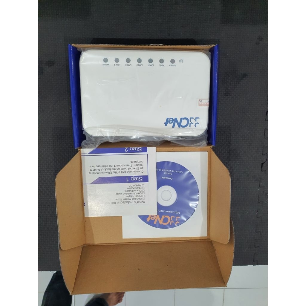 Jual CNET MODEM ROUTER, WIRELESS-G 4-PORT ADSL 2/2+ MODEM ROUTER (car ...