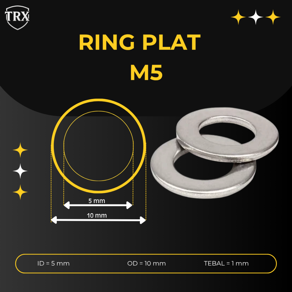 Jual RING PLAT M5 STAINLESS STEEL | Shopee Indonesia