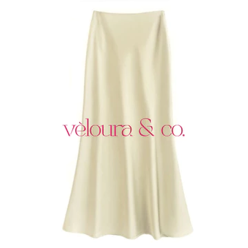 Rok Satin Silk Premium Bahan Lembut Nyaman Dipakai Pinggang Karet