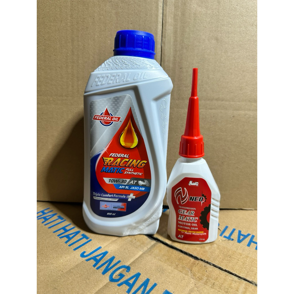 Jual PAKET OLI FEDERAL RACING MATIC 0.8L + GEAR OIL 120ml - Oli Mesin ...