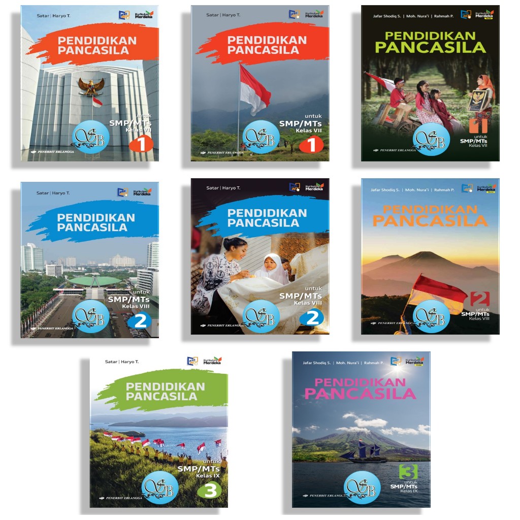 Jual [Penerbit Erlangga] PENDIDIKAN PANCASILA KELAS 7, 8 & 9 KURIKULUM ...