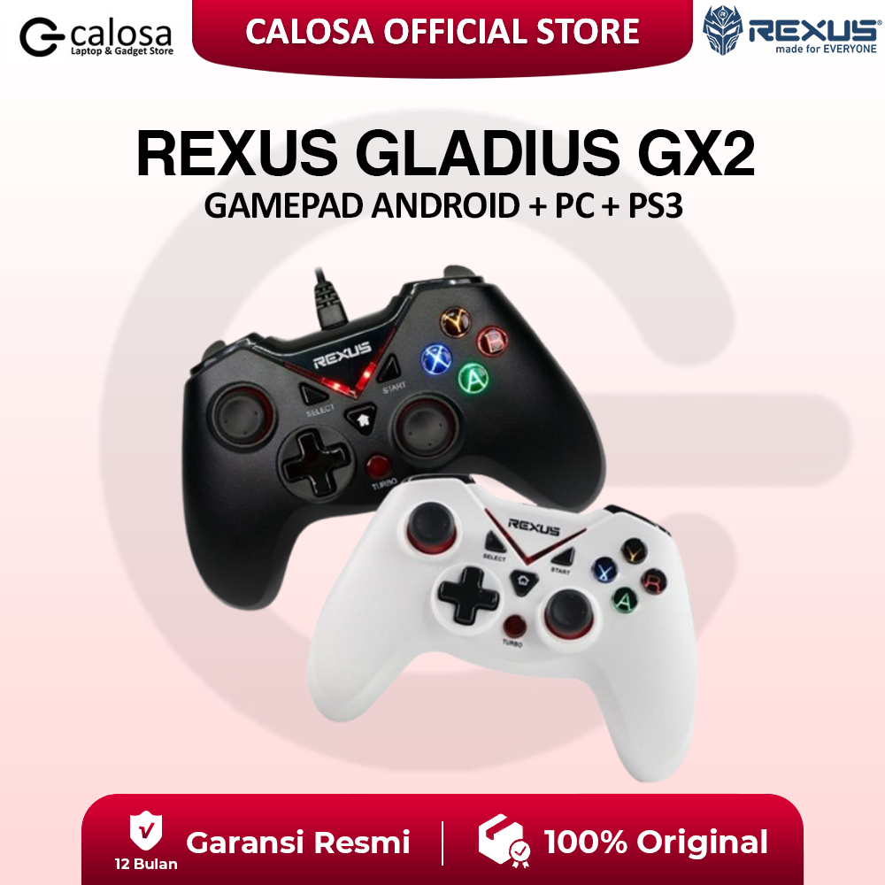 Jual REXUS Gladius GX2 Game Pad Android + PC + PS3 USB OTG Joystick ...