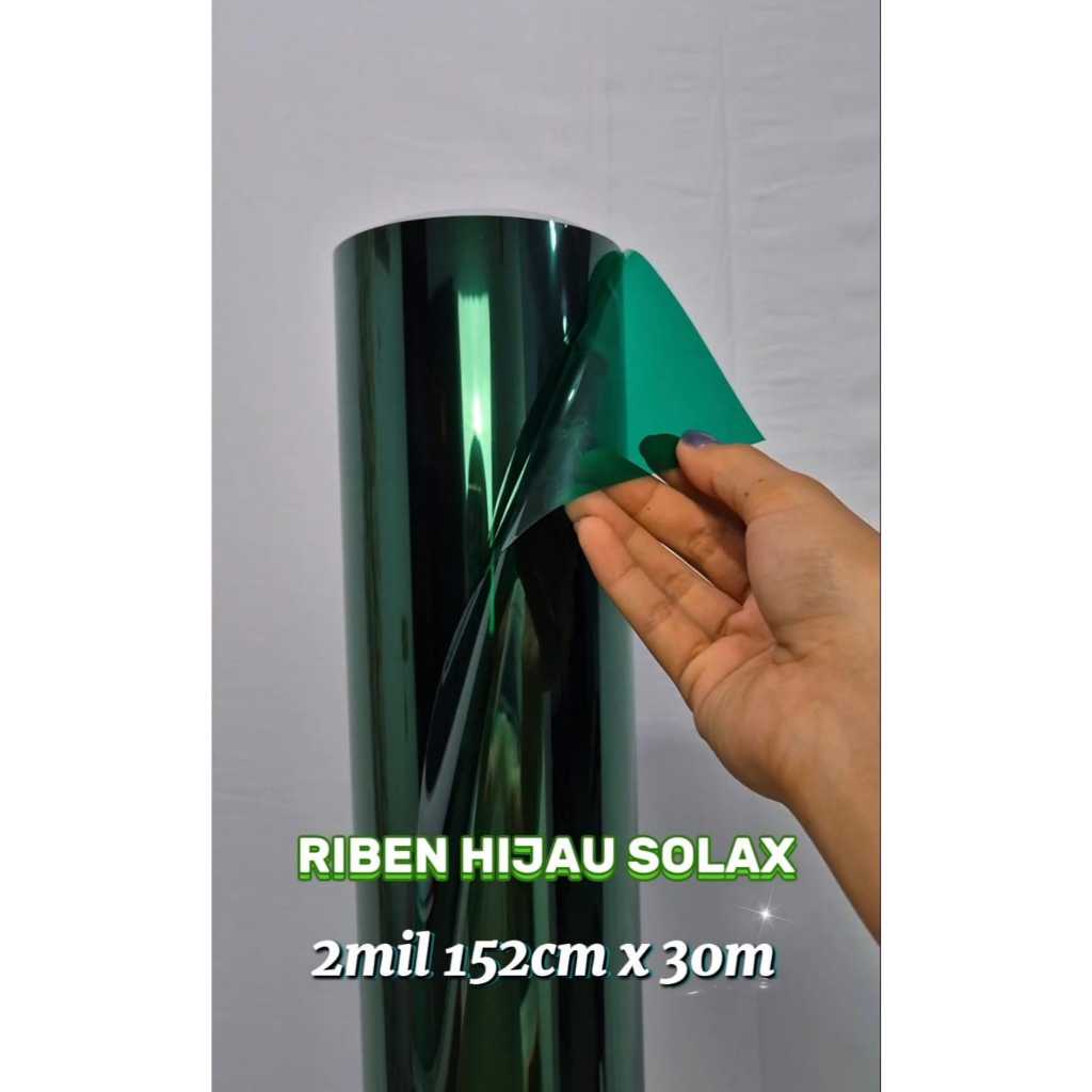Jual Kaca Film Hijau Bottle Solax Premium Bahan Tebal 2mil Lentur Mudah ...