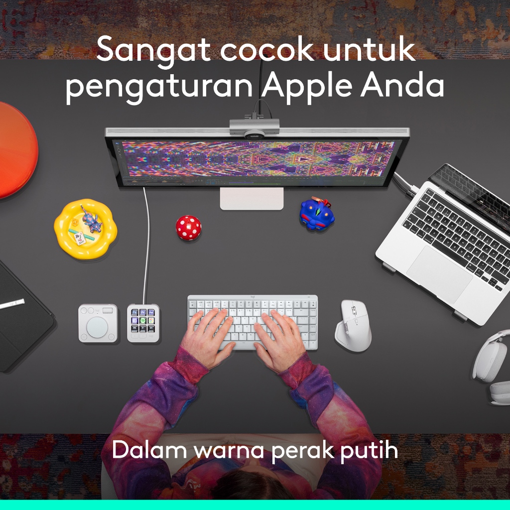 Logitech MX Master 4 - FOR MAC, Mouse Wireless Ergonomis dengan Feedback Haptik Berkinerja Tinggi, Scrolling Ultra Cepat, Pengisian Daya USB-C, Blueto (8)