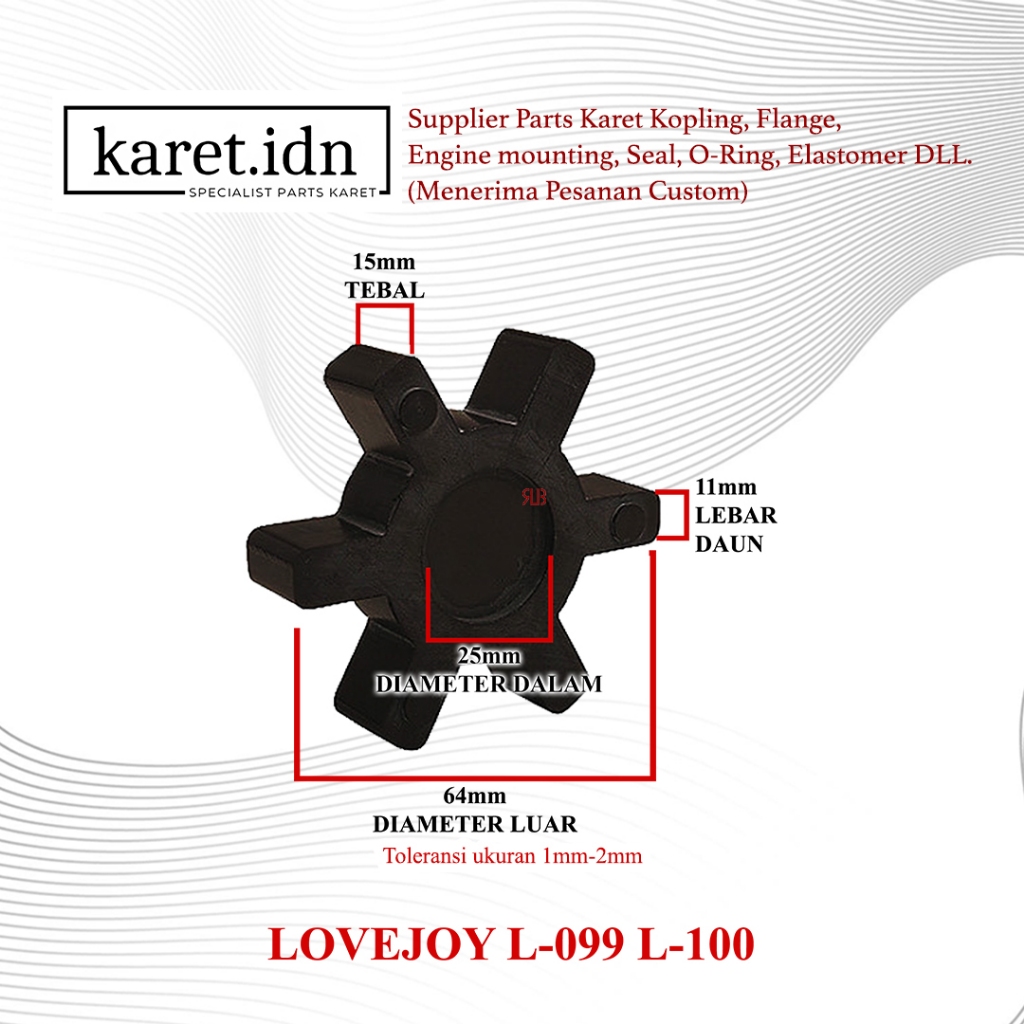 Jual KARET KOPLING L 099 L 100 COUPLING KOPEL 099 100 L99 L100 L-099 L ...