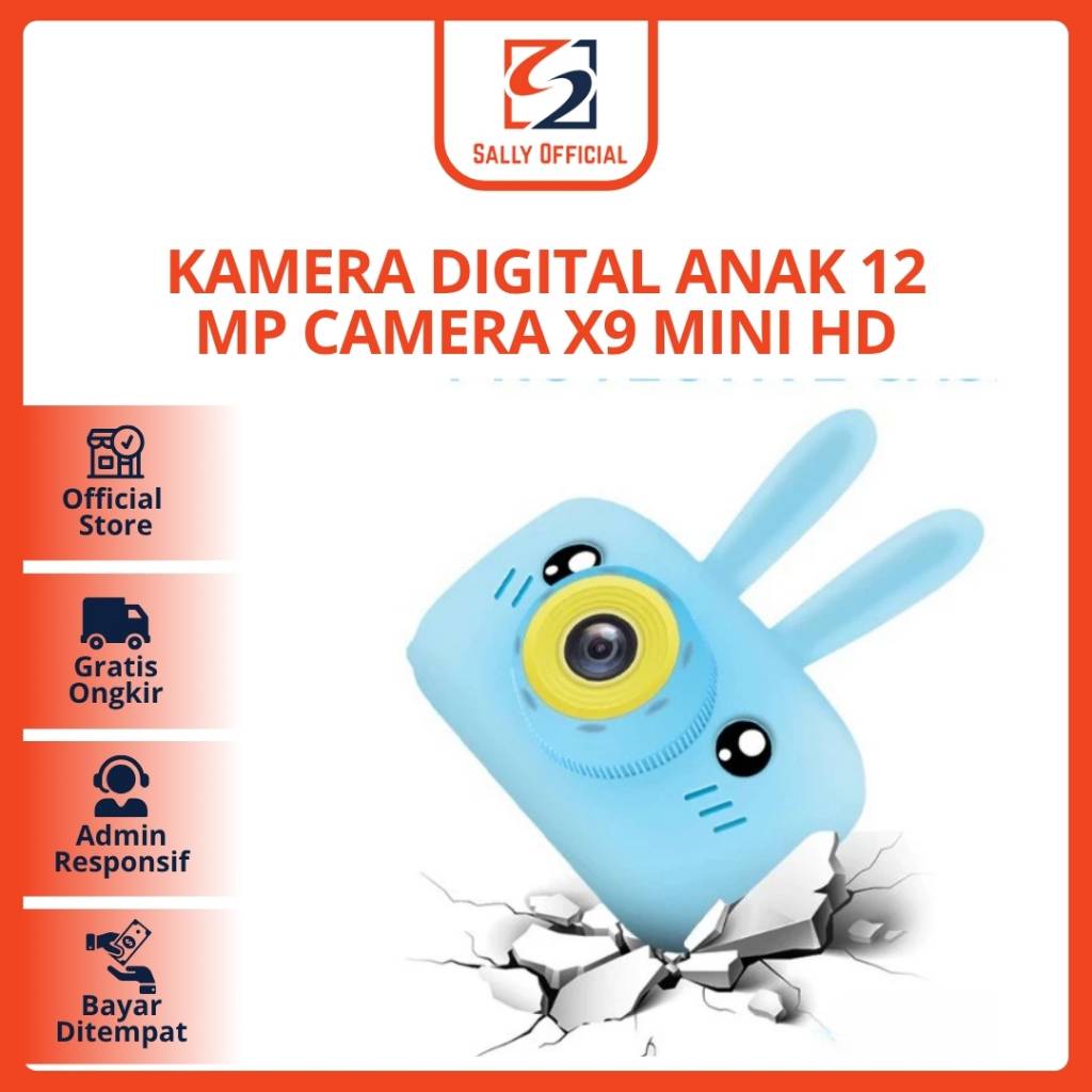 Jual Kids Camera Kamera Mini Anak Camera X9 12MP FULL HD | Shopee Indonesia