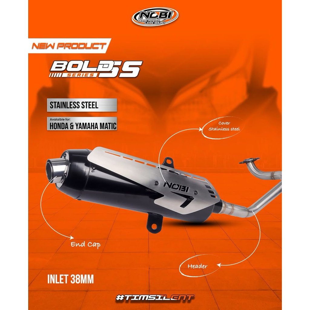 Jual KNALPOT STANDARD RACING NOBI BOLD SS | Shopee Indonesia