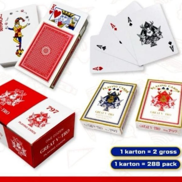 Jual Kartu Remi Kartu Main Playing Card 727 Permainan Kartu | Shopee ...