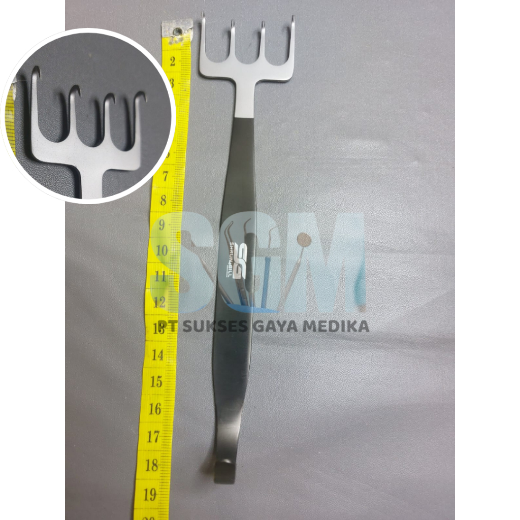 Jual FREEMAN FLAP RAKE 4 HUB RETRACTOR SHARP 18 CM | Shopee Indonesia