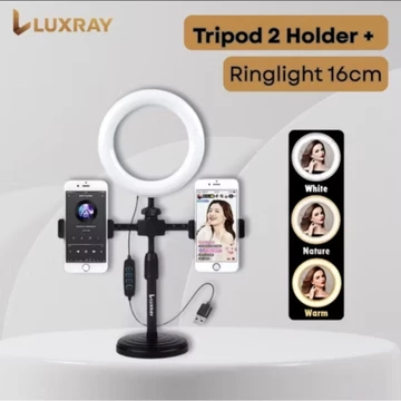 Ring Light 16 Cm Tripod Mini Holder 2 Hp Live Selfie