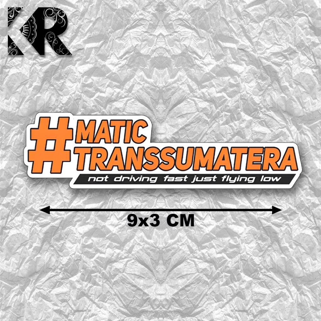 Jual Sticker MATIC TRANS SUMATERA | stiker racing aksesoris | KR STORE ...