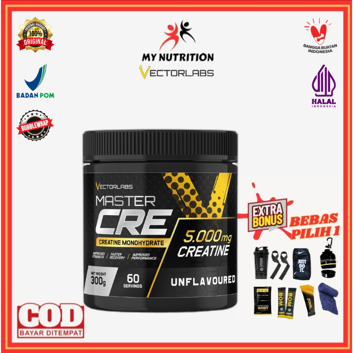 Jual Vectorlabs Master Cre Creatine 60 Serving Creatine Monohydrate 300 ...