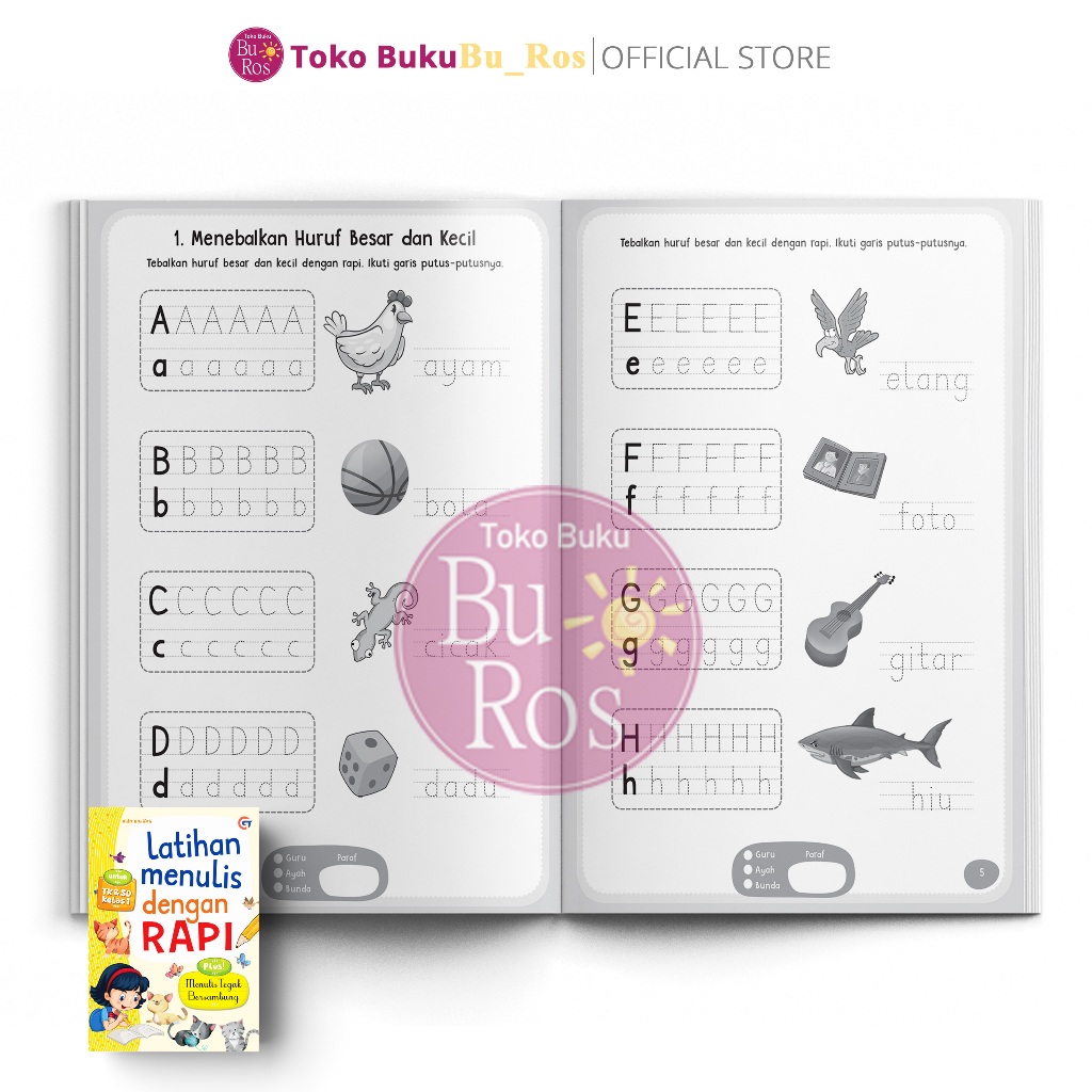 Jual Buku Belajar Menulis Dengan Rapi Latihan Menulis Tegak Bersambung ...