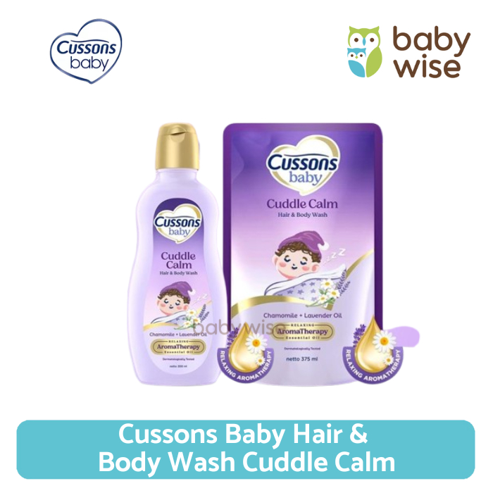 Jual Cussons Baby Hair & Body Wash Cuddle Calm - Chamomile & Lavender ...
