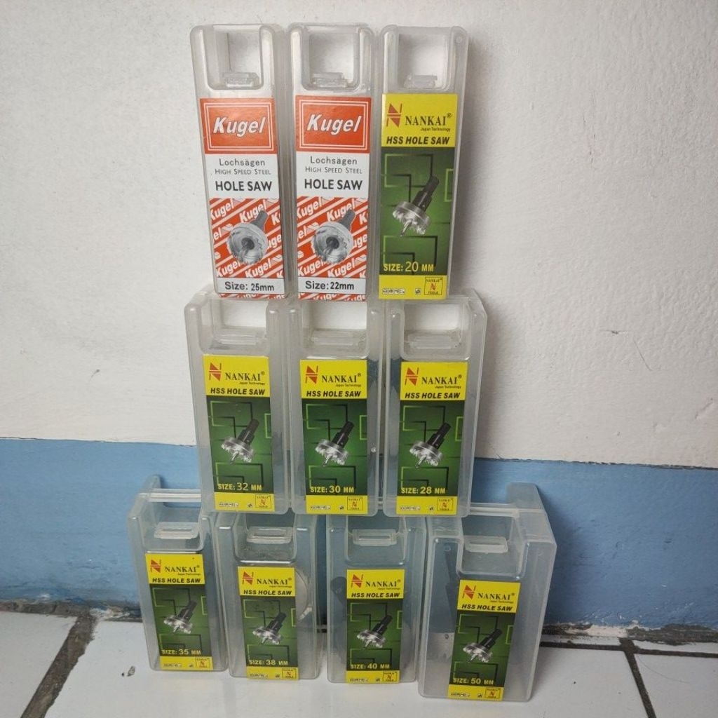 Jual Holesaw besi HSS 20 / 22 / 25 / 28 / 30 / 32 / 35 / 38 / 40 / 50 ...