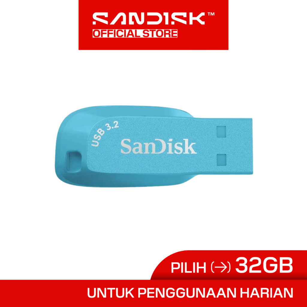 SANDISK CZ410 Ultra Shift 32GB USB 3.2 (Blue / Biru) - Flash Drive