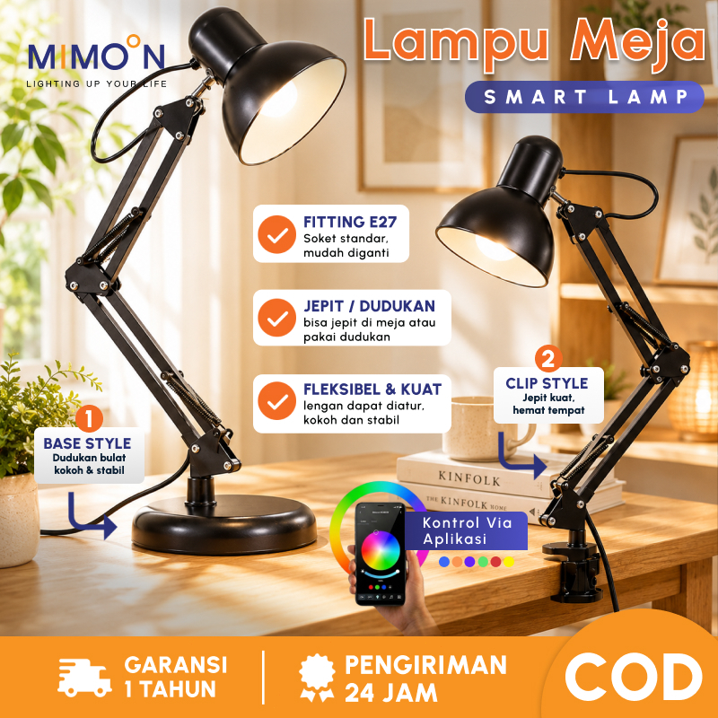 Jual MIMOON Lampu Belajar Smart RGB LED Lampu Studio Anti Silau ...
