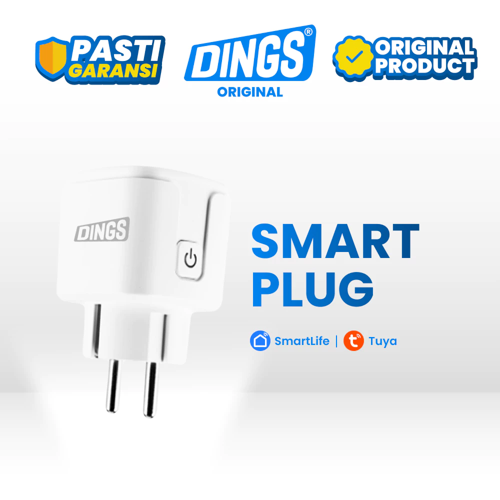 DINGS Smart Plug Colokan Pintar Hemat Energi & Kontrol Jarak Jauh via HP