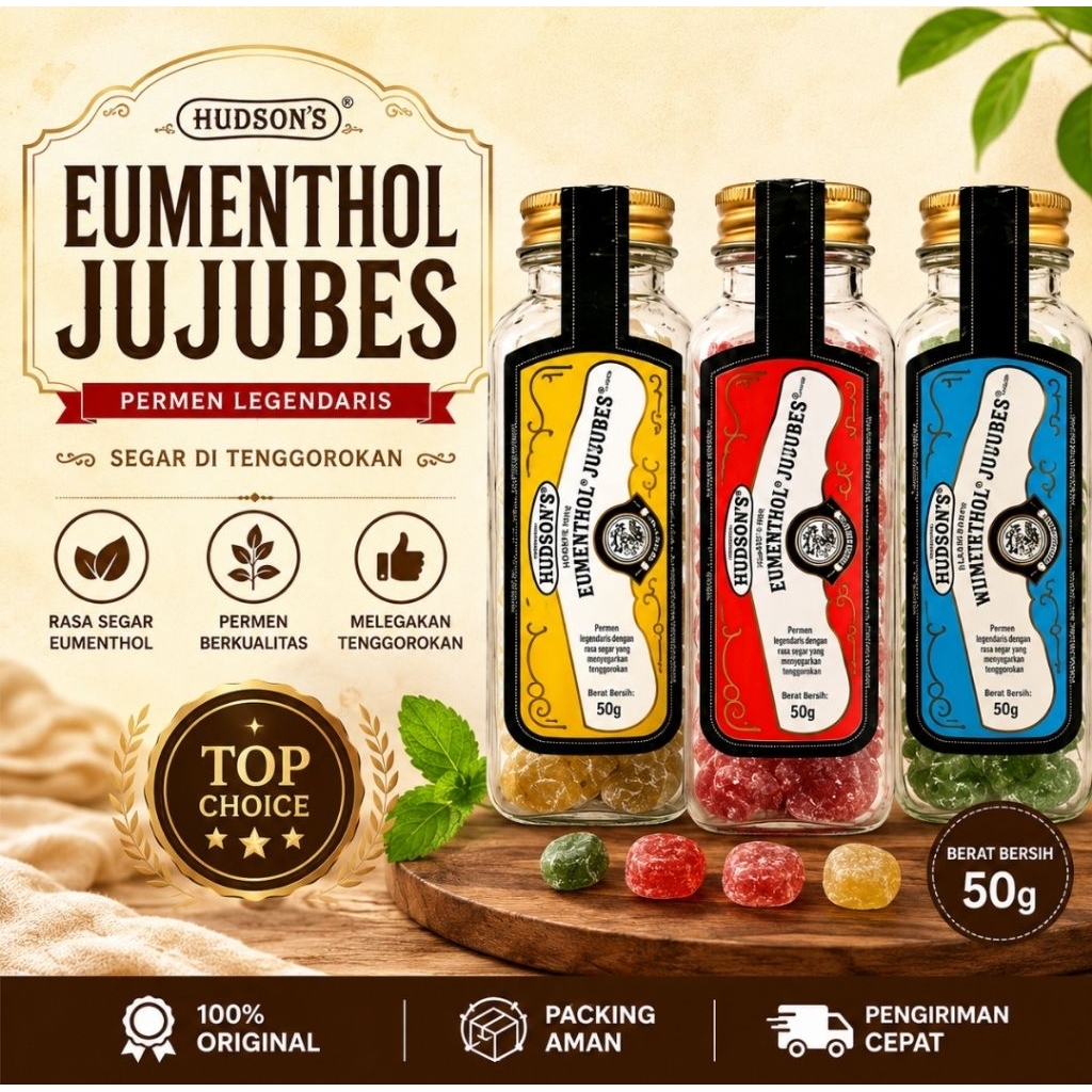 permen klasik legendaris dengan varian honey lemon fresh mint dalam kemasan 50 gram