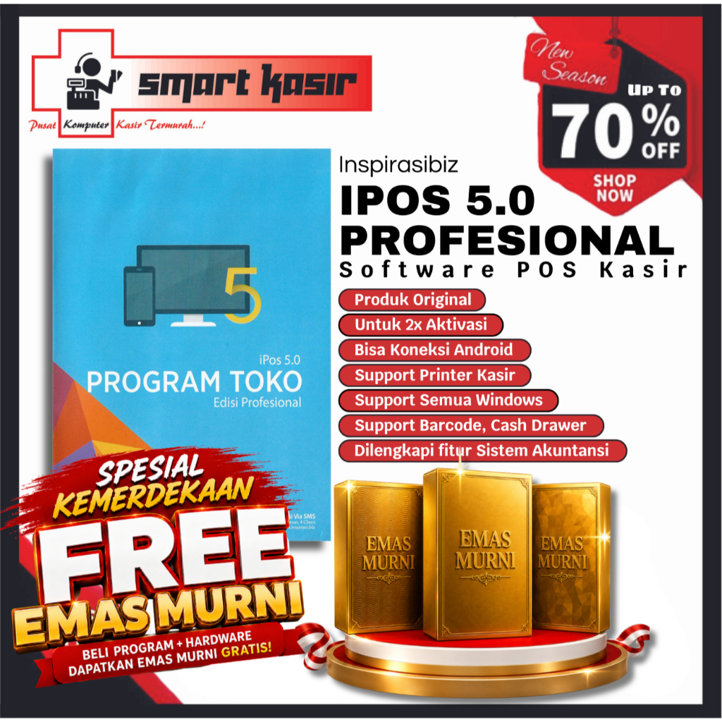 Program Kasir Toko IPOS 5 Profesional | Program Kasir IPOS 5 | Program Kasir Toko Sembako | Program Toko IPOS 5 Profesional | Software Kasir | Program Toko IPOS 5.0 Profesional | Software Toko IPOS 5 | INSPIRASIBIZ