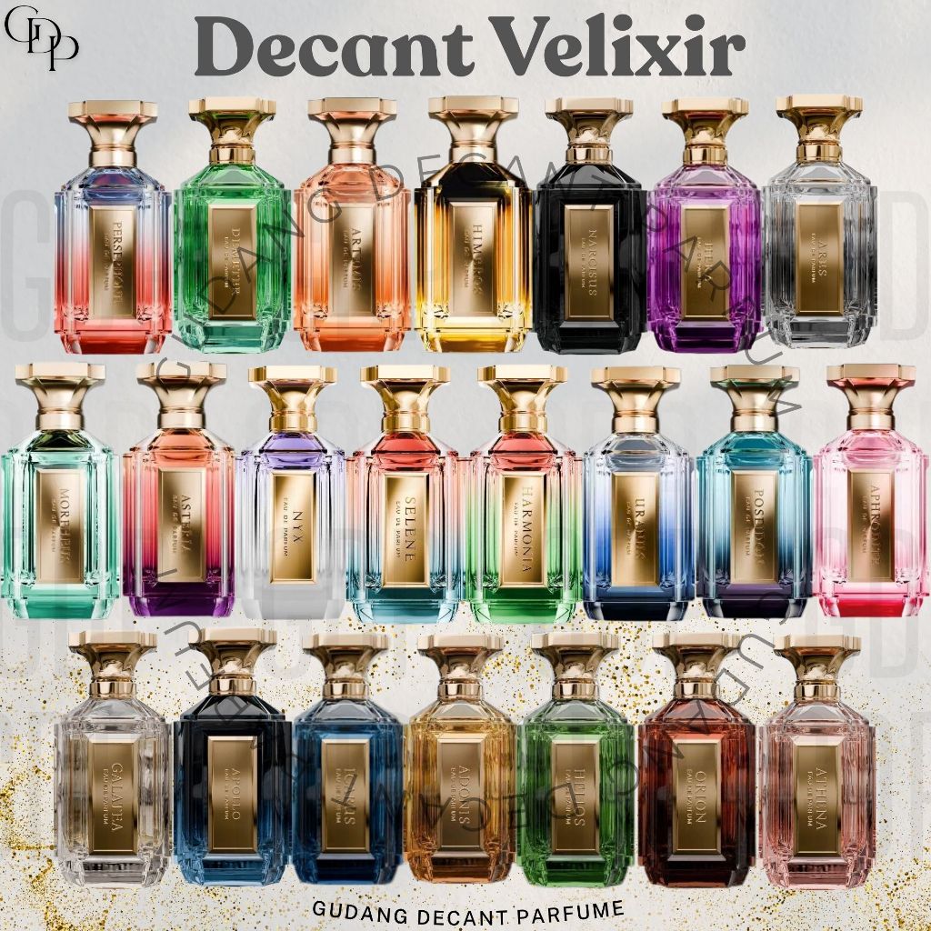 Jual Decant Velixir ALL VARIANT Harmonia, Selene, NYX, Asteria Ares ...