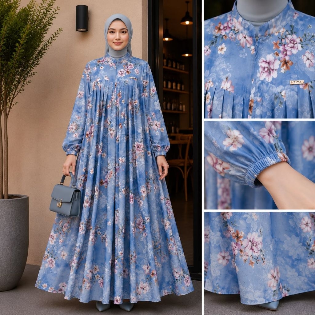 AISHA DRESS By ZIYA DAILY FASHION ~ Gamis Lebaran Rayon Premium terbaru