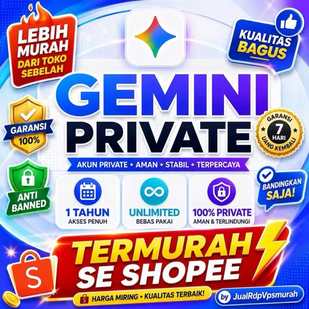 GEMINI AI PREMIUM 1 TAHUN PRIVATE