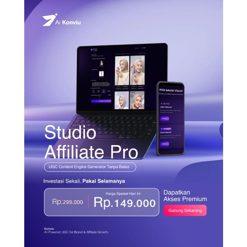 AI Konviu Generate Unlimited + Workflow Marketing & Prompt Premium