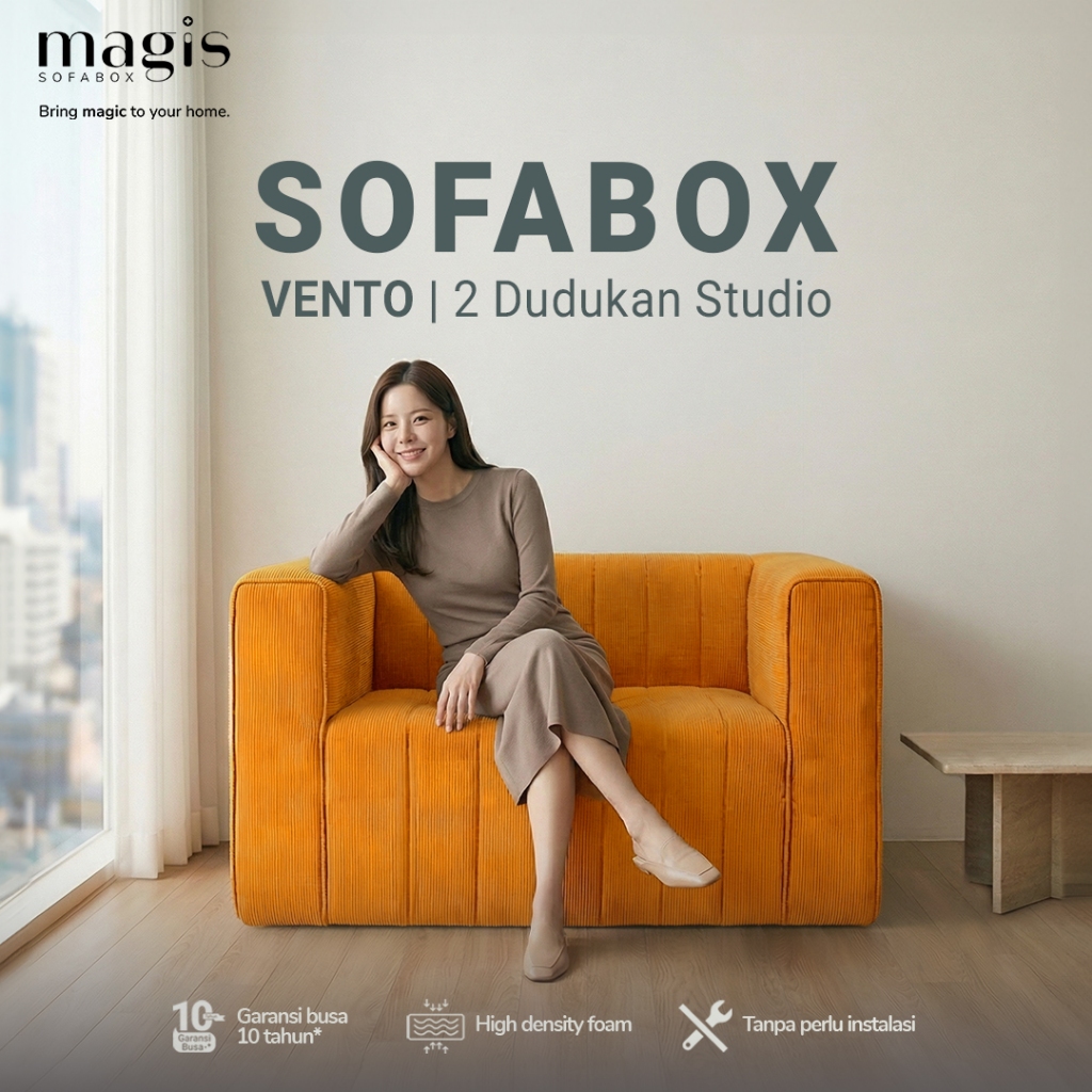 Jual Magis Studio VENTO 2 Seater Sofa Compact | Sofabox 2 Dudukan ...